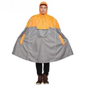 Poncho de vélo orange