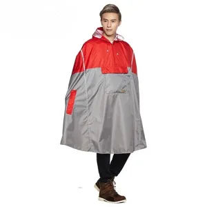 Poncho vélo rouge