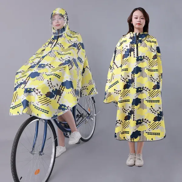 poncho vélo pluie coloré