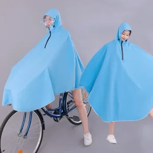 poncho vélo imperméable bleu