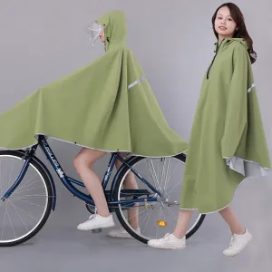 poncho vélo pluie vert