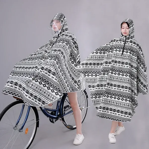 poncho vélo femme péruvien noir