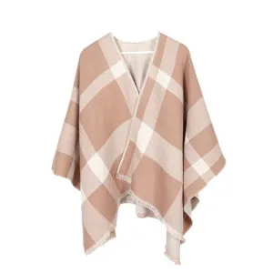 cape cachemire à carreaux