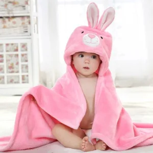 cape de bain bébé lapin