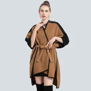cape femme avec ceinture