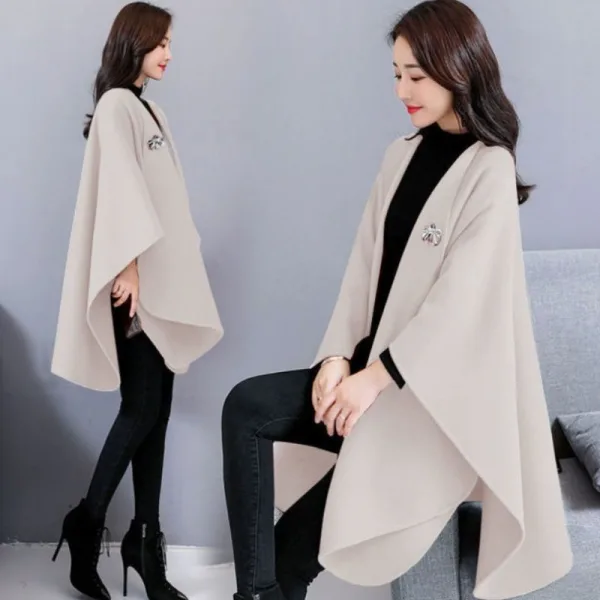 cape poncho polaire femme