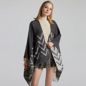 gilet poncho femme