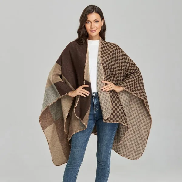 grand poncho femme