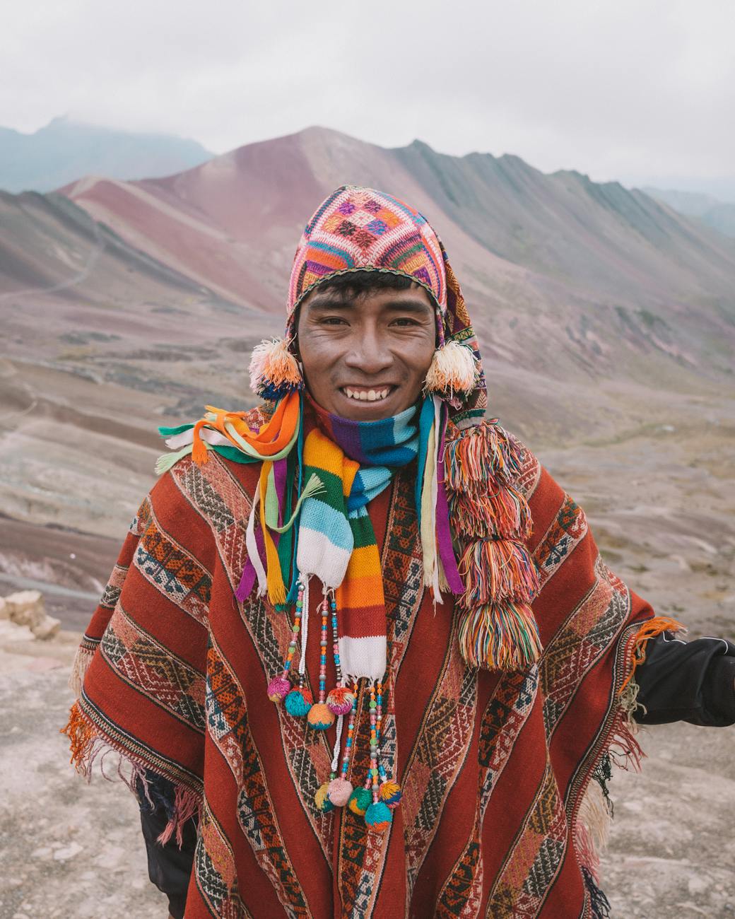 Poncho traditionnel homme