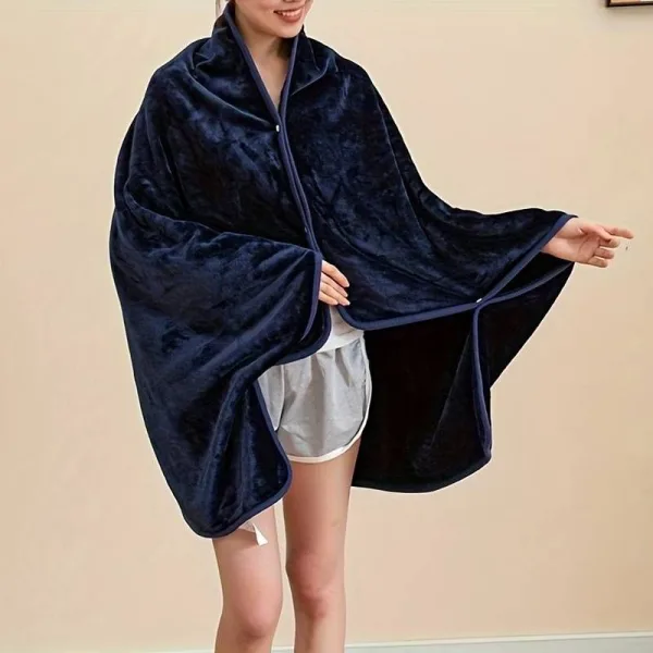 plaid poncho chaud et confortable