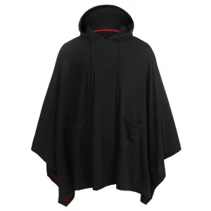 poncho à capuche polyester