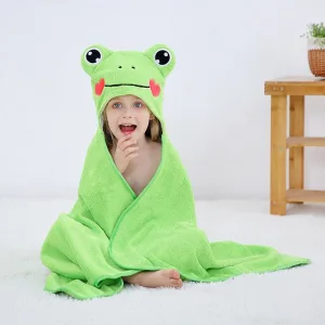 poncho bain enfant grenouille