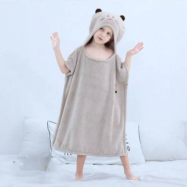 poncho bain enfant souris