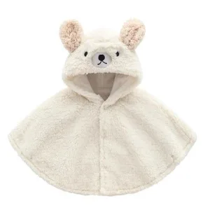 poncho bébé agneau