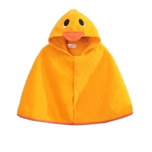 poncho bébé coton à capuche