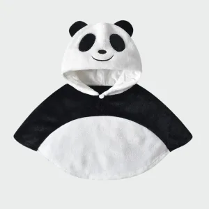 poncho bébé panda