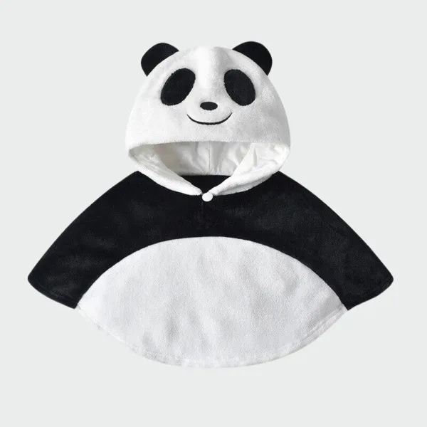 poncho bébé panda