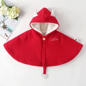 poncho bébé polaire