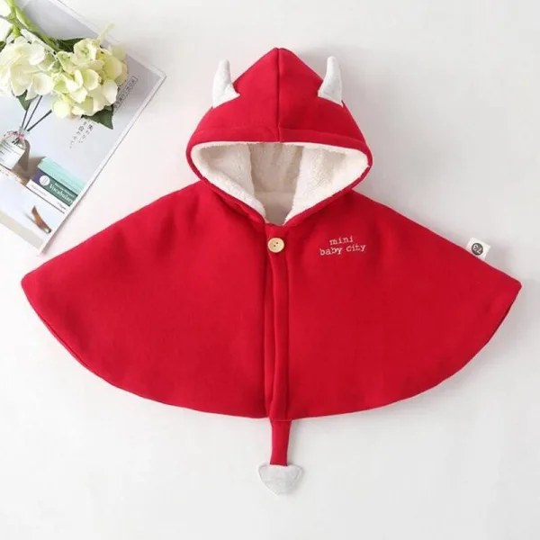 poncho bébé polaire