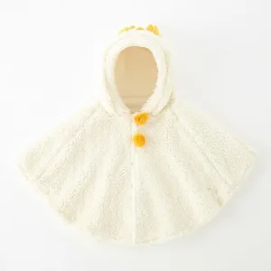 poncho blanc fille
