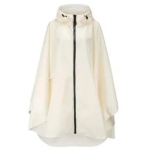 poncho blanc pluie