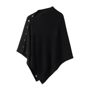 poncho cape en laine femme