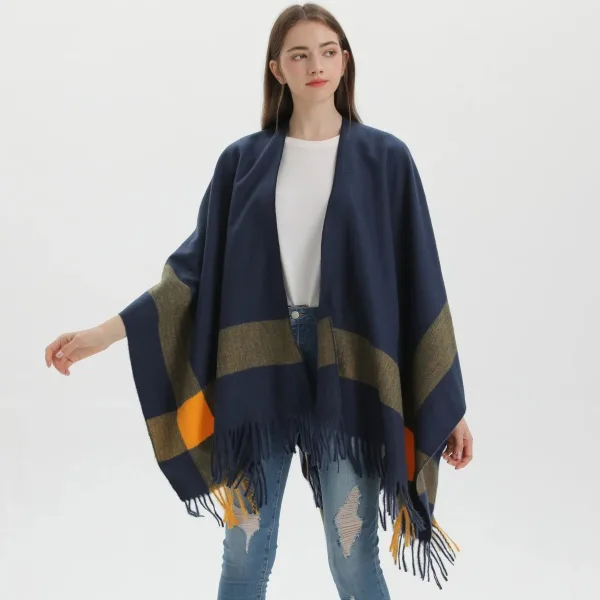 Poncho Court Femme
