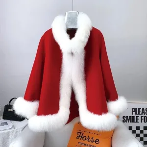 Poncho Couverture Polaire D'Intérieur Femme