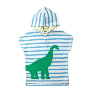poncho de bain bébé à rayures