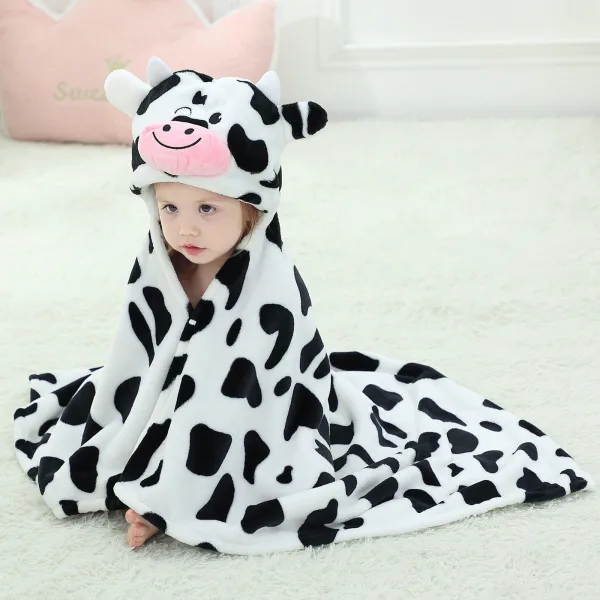 poncho de bain bébé vache