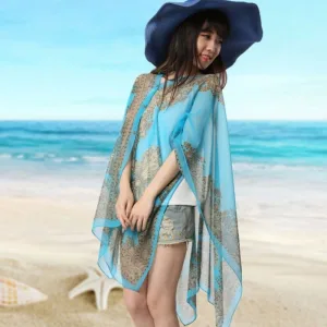 poncho de bain chaud femme
