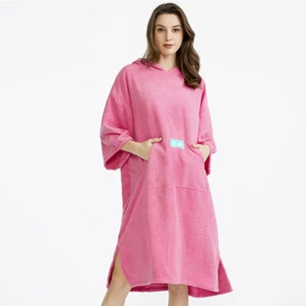 poncho de bain coton