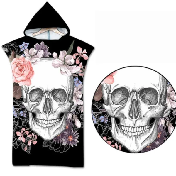 poncho de bain en coton