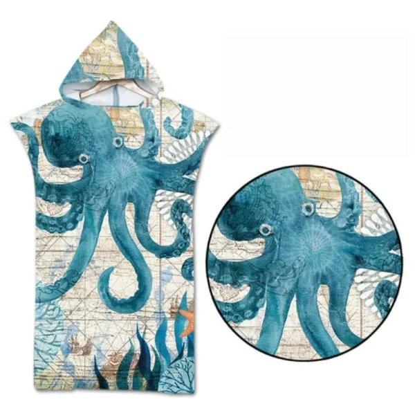 poncho de bain fait main