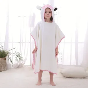 poncho de bain fille