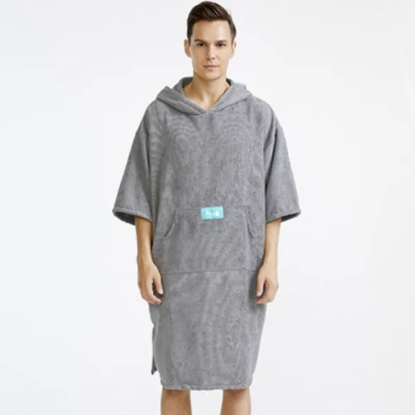poncho de bain homme éponge