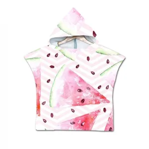 poncho de plage bébé fille