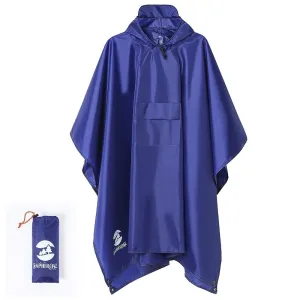 poncho de pluie bleu