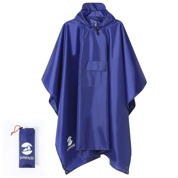 poncho de pluie bleu