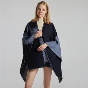 poncho doux femme