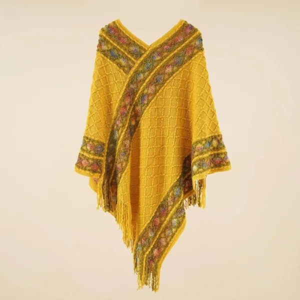 poncho en laine femme hiver