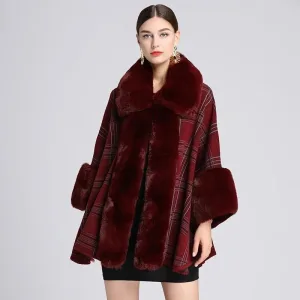 poncho en laine pour femme