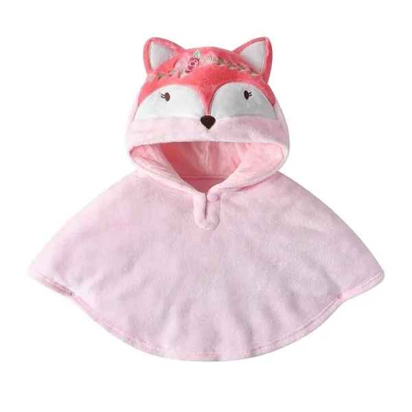 poncho enfant renard