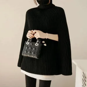 poncho femme à enfiler