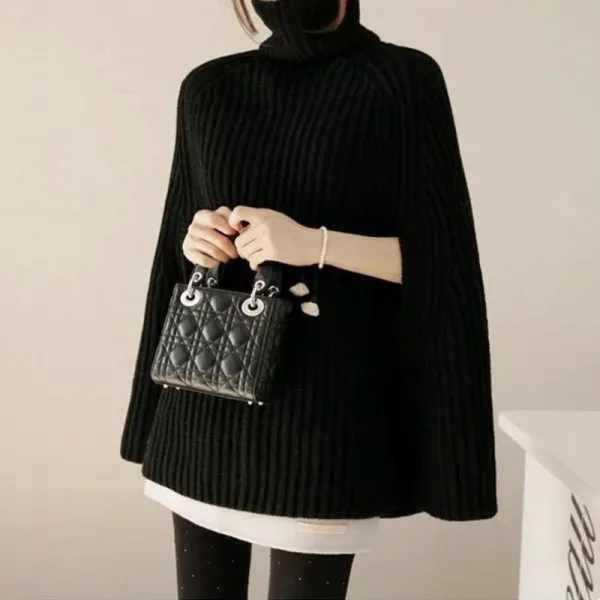 poncho femme à enfiler
