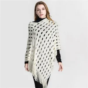 poncho femme ajouré