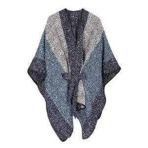 poncho femme cachemire motifs laine