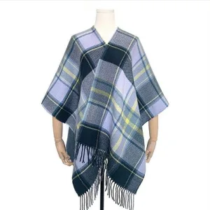 poncho femme cachemire réversible