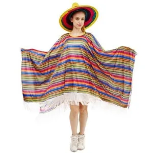 poncho femme mexicain
