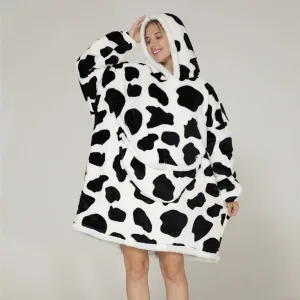 poncho femme polaire